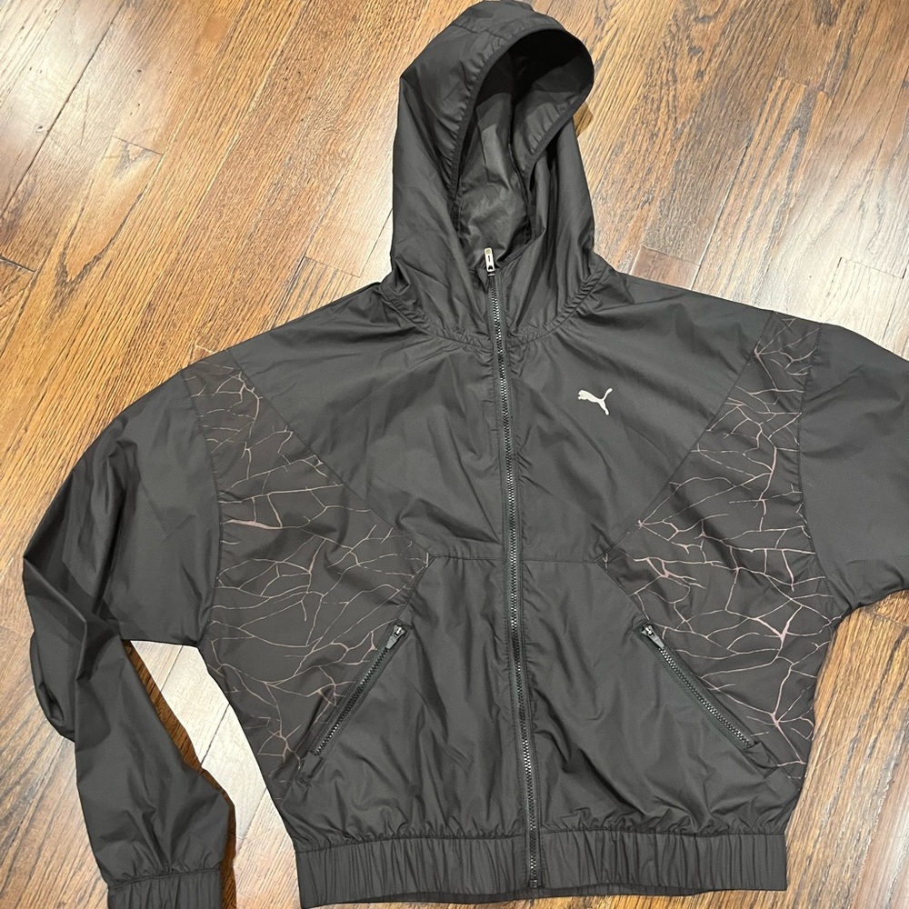 Puma Black Windbreaker